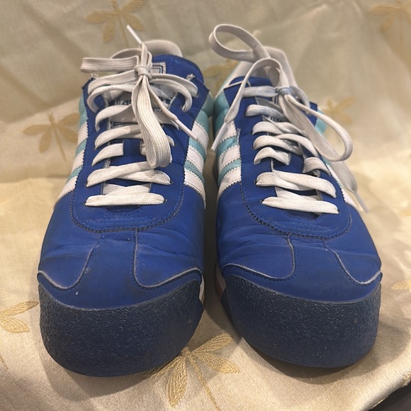 Adidas Samoa 2013 Blue / Turquoise / White Tennis / Athletic / Sneakers / Shoes. - Picture 4 of 11